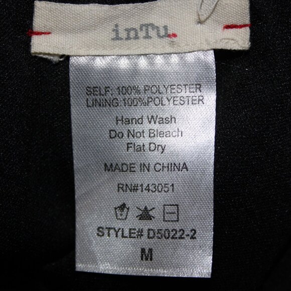 Intu Sz M Navy Yellow Multi Color Floral Asymmetrical Lined 100% Polyester Top - Picture 9 of 12